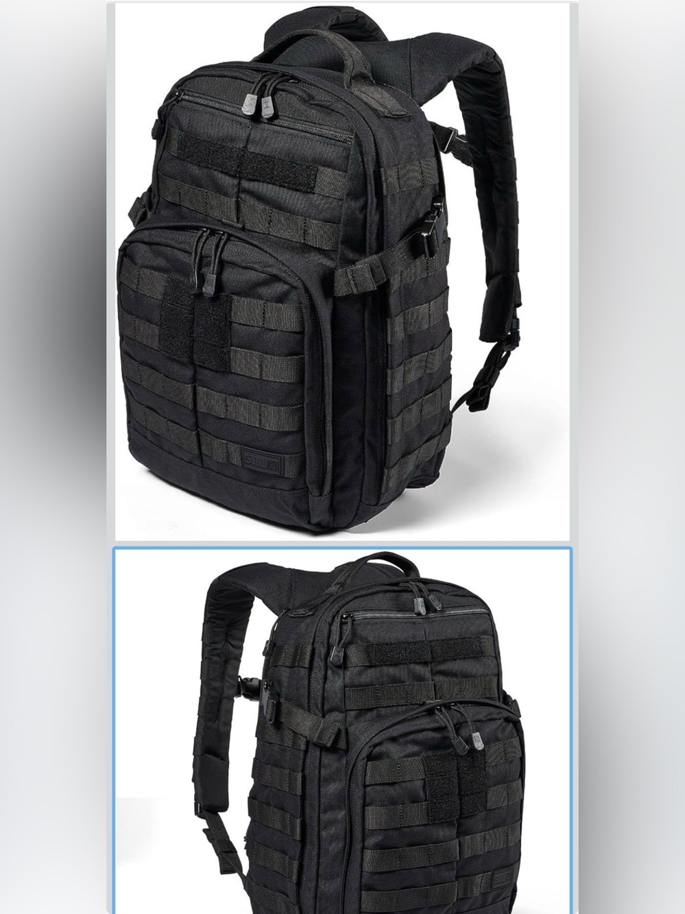 5.11 RUSH 2.0 black backpack with molle system and laptop sleeve EXCELLENT - Picture 8 of 8